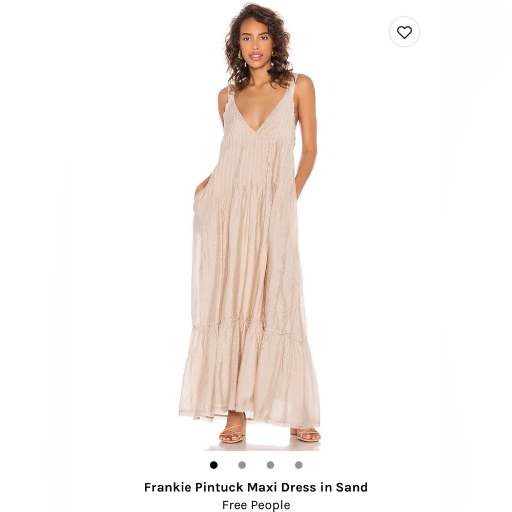Free People Frankie Pintuck Maxi Dress